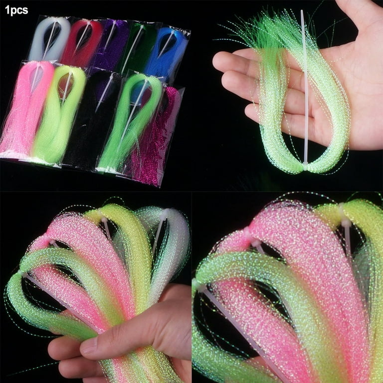 Fishing Tying Crystal Twisted for Jig Hook Lure Fly Fishing Tying