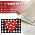 thumbnail image 2 of Valentine''s Day Red Love Hearts Placemats Set of 4, Black White Buffalo Plaid Check Farmhouse Dining Table Place Mats, Polka Dots Anniversary Wedding Kitchen Decor Home Decoration 12 x 18 Inch, 2 of 5