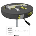thumbnail image 4 of Kll Cute Dinosaur Skate On Grey Background Round Bar Chair Cushion Cover 14 Inch,Bar Stool Protector With Elastic, Soft Washable, 4 of 7