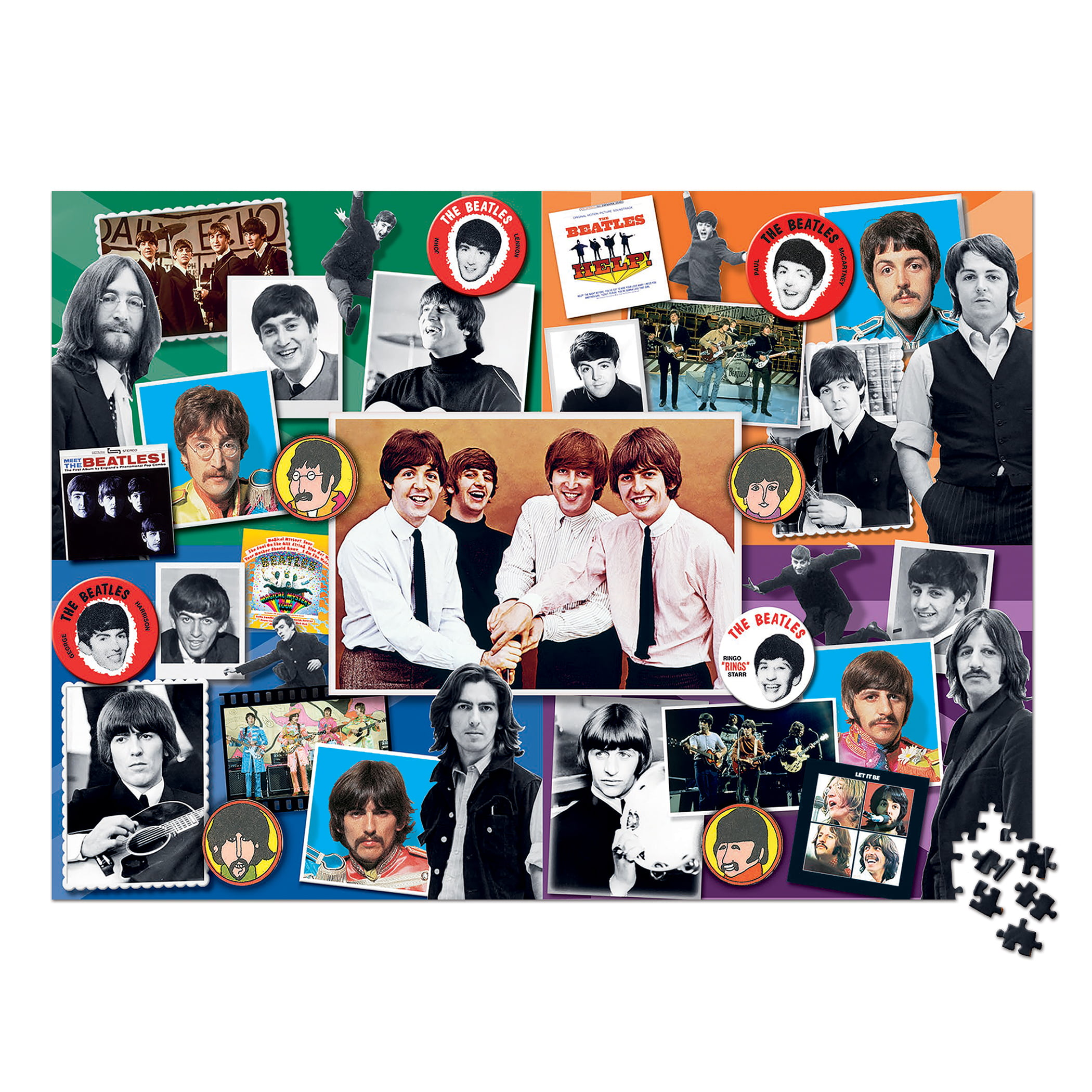 1000 Piece Jigsaw Puzzle Beatles Album Collage 