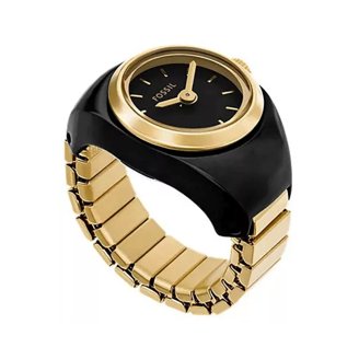 s Fossil Kalya 36mm Gold-Tone Steel Black Dial Ladies Quartz  display picture 1