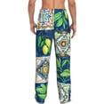 thumbnail image 3 of Disketp Lemon And Leaves Men'S Pajama Pants - Ultra Soft Fleece Sleep And Lounge Pants (Size: S-Xxl), 3 of 9