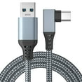 thumbnail image 1 of Mistaha Câble de Liaison VR Tressé Gris Argenté 5m avec Interface USB vers Type-C, 1 of 7