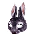 thumbnail image 3 of AIHOME Rabbit Masque de Lapin de Pâques Masque Facial pour Unisexe Carnaval Fête des Fêtes Cosplay, 3 of 4