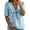 j285-Sky Blue, variant on Womens Casual T Shirts Summer Solid Color Short Sleeve Tie Front T Shirt Ladies Loose Fashion Breathable Everyday Tees,S