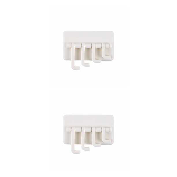 Bearachild Colgador trasero para puerta montado en la pared, gancho para bolso de ropa autoadhesivo, estante para el baño para el hogar, el dormitorio y la Blanco 2piezas Bearachild CBP442204