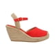 thumbnail image 2 of Alpargata En Plataforma De Yute Para Mujer Color Rojo Cherry Platonia FRIDA-01-ROJO, 2 of 5