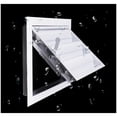 thumbnail image 4 of Rejilla de ventilación con lamas móviles, acero inoxidable, salida de aire, rejilla de ventilación exterior para conductos de ventilación de secadoras de ropa (aberturas 250-250 mm), 4 of 5