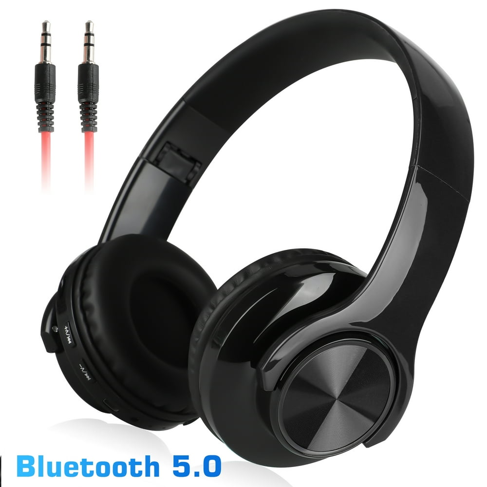 Bluetooth Headphones Noise Cancelling, Folding Stereo Wireless Bluetooth Headphones Over Ear w