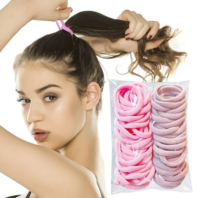 WIFKLSIIPG Candy-colored Hair Tie Mori Female Tie Head Rope Seamless High Elastic Hair Rope 50 Packs