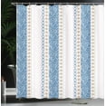 thumbnail image 3 of Ambesonne Rose Shower Curtain, Victorian Motifs Classical Art, 69"Wx70"L, Sea Blue, 3 of 4