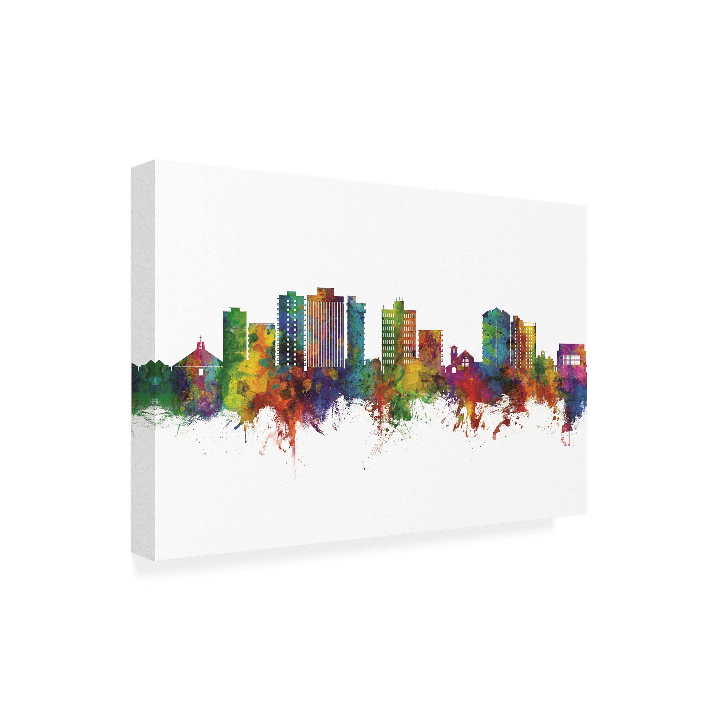 Michael Tompsett 'San Mateo California Skyline' Canvas Art