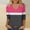 Hot Pink, variant on YHAJDS Womens Topss Color V Neck 3/4 Sleeves Roomy Casual Spring Summer Blouses for