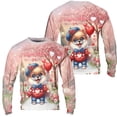 thumbnail image 3 of Happy Valentine’s Day Adorable Pomeranian Puppy Holding Heart Balloon All Over Print 3D Sweatshirt Unisex Merch Pom Dog Lover Gifts - 00030, 3 of 6