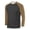 Bronze, variant on WIZUTIZ Men's Mesh Raglan Tee Solid Round Neck Long Sleeve Pullover Breathable Lightweight Summer Casual Active Top
