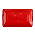 thumbnail image 2 of Emile Henri Ceramic Baguette Bread 3 Loaf Oven Baking Pan with Lid, Burgundy, 2 of 7