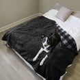 thumbnail image 2 of Manta de cama impermeable Catalonia Love 200 x 150 cm gris a cuadros, 2 of 9