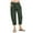 Green, variant on WIZUTIZ Womens Capris Plus Size Leisure Baggy Wide Leg Beach Pants Stretch Elastic Mid Rise Sweatpants Solid Drawstring Straight Leg with Pockets Slacks Pants for Teen Girls Activewear Date Blue