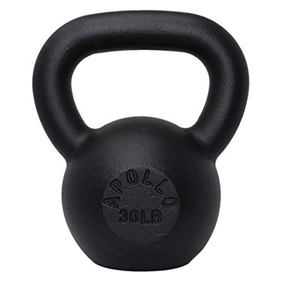 30LBS Solid Cast Iron Kettlebells Ideal for Strength Training, Building Muscles