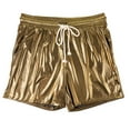 thumbnail image 4 of hotojiny Mens Shorts Shiny Sparkly Slim Fit Party Outfit Booty Shorts with Pockets Fashion Drawstring Nightclub Glitter Shorts, 4 of 6
