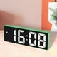 thumbnail image 4 of Reloj despertador digital LED Reloj electrónico Pantalla grande 12/24H Control de voz con Verde, 4 of 7