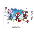 thumbnail image 2 of 3D Spider-Man wall stickers Boy bedroom stickers, furniture decoration and stickers for walls children Bedroom living room 15.7 inches x 23.7 inches, 2 of 5