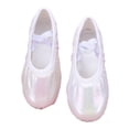 thumbnail image 2 of JTieacloth Girls Glitter Satin Ballet Dance Shoes Soft Sole Flexible Cat Performance Flats For Toddlers Kids Kids Party School Shoes,Sizes 8.5 Little Kid, 2 of 4