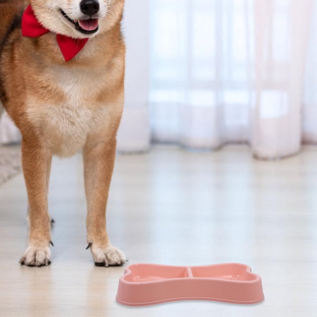 OHOIOLLA Bowl Para Comida Y Para Mascotas En Color Rosa Con De Hueso Práctico Y