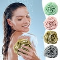 thumbnail image 1 of Esponja de baño exfoliante suave para piel sensible - Esfoliante suave con lazos colgantes para la ducha, 1 of 8