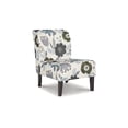 thumbnail image 3 of Signature Design by Ashley Triptis Accent Chair, Armless, Floral Pattern Upholstery, Ivory/Blue/Charcoal/Brown, 3 of 7