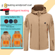 thumbnail image 2 of Ropa de calefacción inteligente de otoño e invierno, abrigo cálido, ropa de esquí engrosada con forro polar, chaqueta para hacer calor, 2 of 5