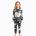 thumbnail image 6 of TOWED22 Kids Halloween Pajamas Pumpkin Ghost Print Cotton Sleepwear Toddler Girls Boys Skeleton Skull Halloween Pjs Sets(Black,8Y), 6 of 8