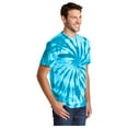 thumbnail image 4 of Port & Company Men's Tie-Dye Cotton Short Sleeve T-Shirt Turquoise Large, 4 of 4