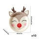 thumbnail image 3 of Juego de Platos Desechables de Papel Navideños | 30 Piezas Multicolores con Forma de Reno de Papá Noel | Vajilla Navideña Resistente y Apta para Alimentos | Vajilla Festiva para Reuniones Navideñas y, 3 of 6