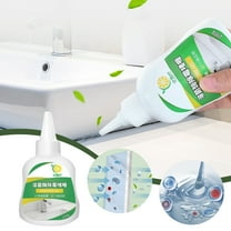 Mold & Mildew Remover Gel, Washing Machine Rubber Seal Cleaner, Bathroom & Kitchen Stain Remover, No-Scrub Formula, Deep Cleaning, Overnight Treatment, Safe For Toothbrushes & Appliances