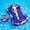 Dark Blue Leaf, variant on MoKo Pool Floats Adult, Inflatable Chairs, Pool Floaties, Inflatable Pool Toys with Cup Holders for Beach Party Water Park