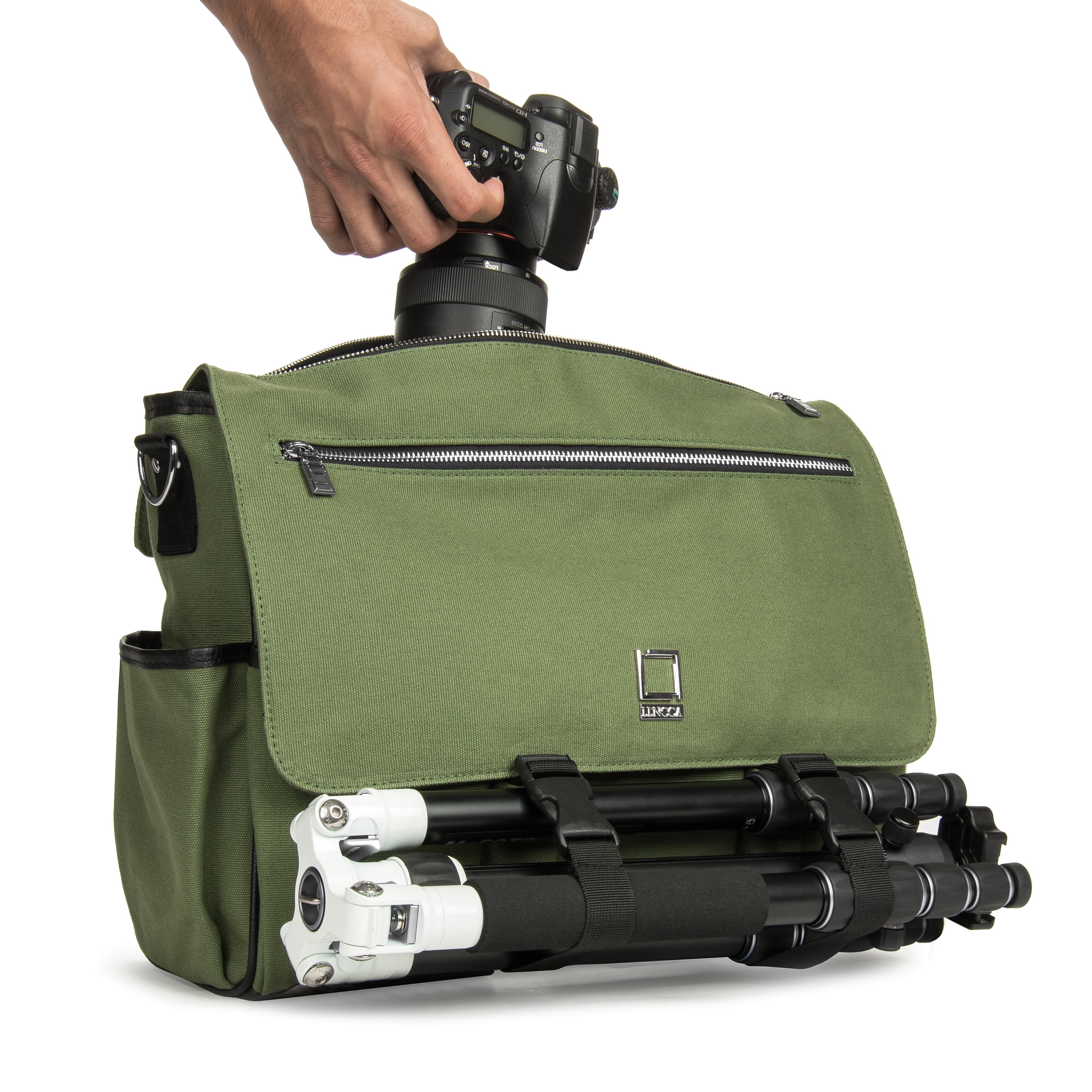 Water Repellent Professional Camera Messenger Shoulder Bag for DSLR and SLR Cameras
