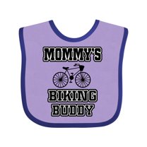 Inktastic Mommys Biking Buddy Boys or Girls Baby Bib