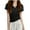 Black, variant on Sexlip Womens Swimsuit Set Notched V Neck Cropped Cover Up Design Short Sleeve Slim Silhouette Lightweight Fabric for Beach Vacations Black L