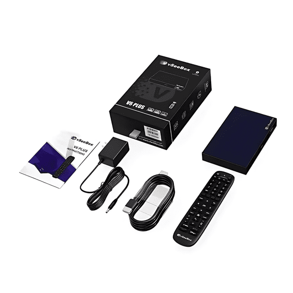 vSeeBox V6 Plus – 2025 Smart Android Media Hub with WiFi 6, 4GB RAM & 64GB Storage