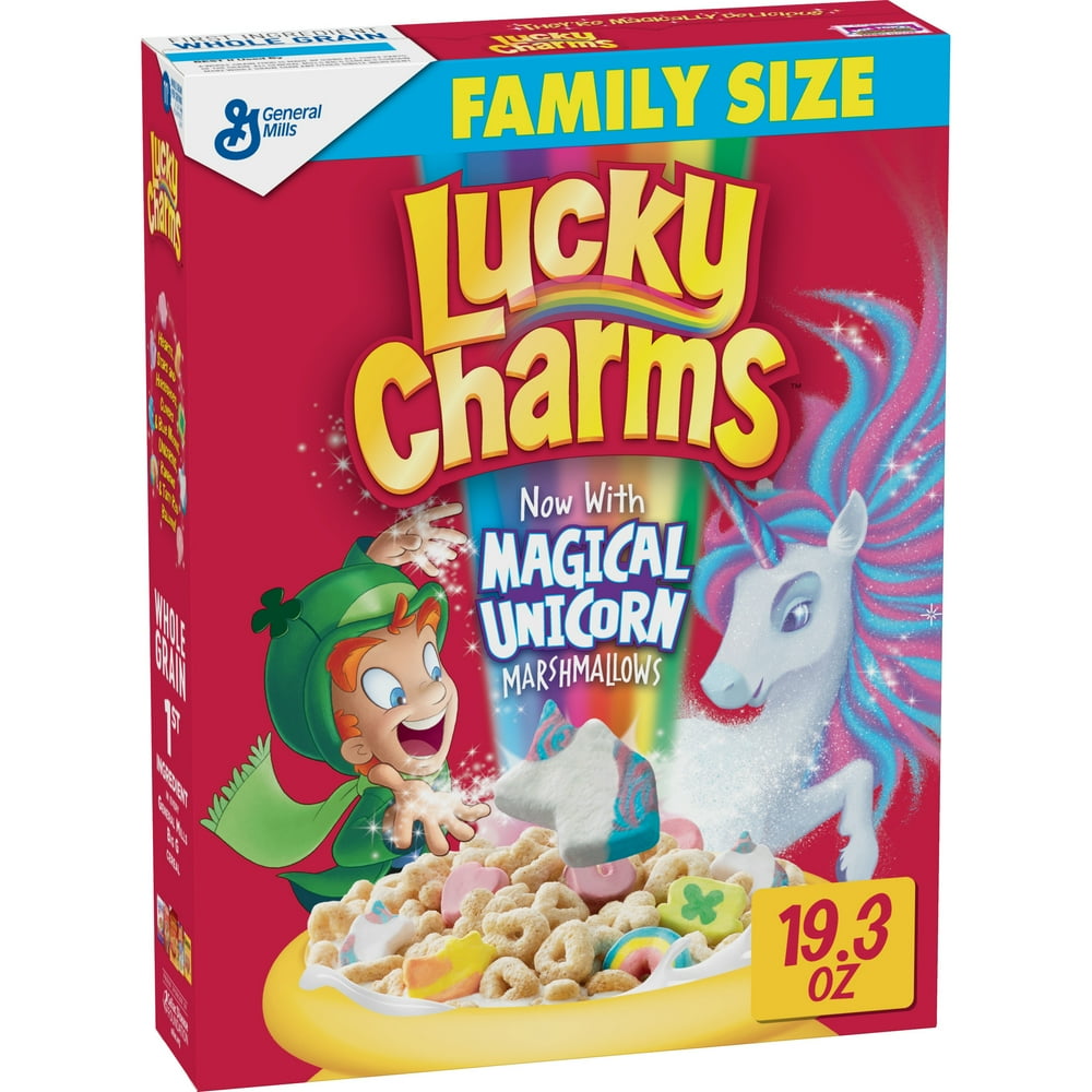 General Mills, Lucky Charms Breakfast Cereal, Marshmallow Cereal
