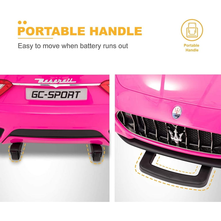 Uenjoy Maserati GranCabrio 12V Electric Kids Ride on Cars Toys for Kids to Ride In Motorized Vehicles with RC Remote Control Wheels Suspension MP3