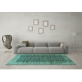 thumbnail image 3 of Ahgly Company Indoor Rectangle Persian Turquoise Blue Traditional Area Rugs, 3' x 5', 3 of 4
