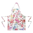 thumbnail image 2 of Pioneer Flower Floral Print Pattern Apron-Garden Aprons for Women with Pockets-Cotton Linen Waterproof Kitchen Cooking Gardening Aprons Adjustable for Kitchen,Cooking,BBQ and Salon 33x27 Inch, 2 of 7