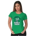 thumbnail image 4 of I Need My Daily Iron Golfer Golf Joke Womens Slim Fit Graphic Tee Brisco Brands X, 4 of 5