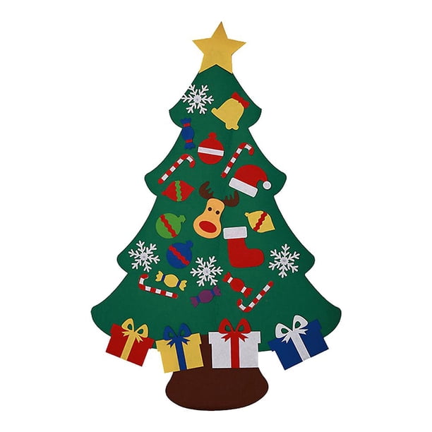Adornos navideños, colgante navideño de fieltro no tejido