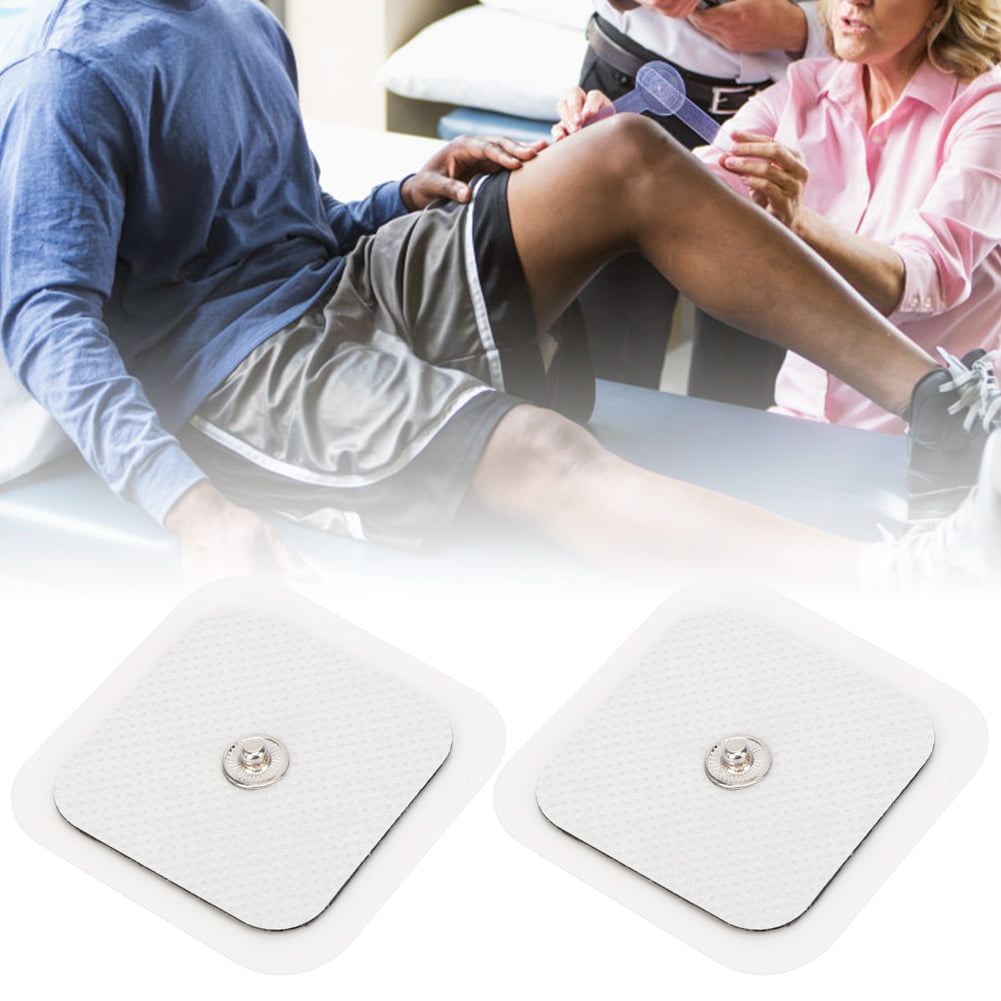 ESTINK 20Pcs 4x4cm Electrode Plate 4x4cm Massage Sticking Nonwovens Electrode Patches Physical Therapy Device 3.5 Cell Pads,Physical Therapy Electrode Pade,Physical Therapy Electrode Plate