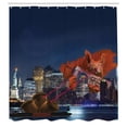 thumbnail image 3 of Ambesonne Animal Shower Curtain, New York City Scenery, 69"Wx84"L, Multicolor, 3 of 5