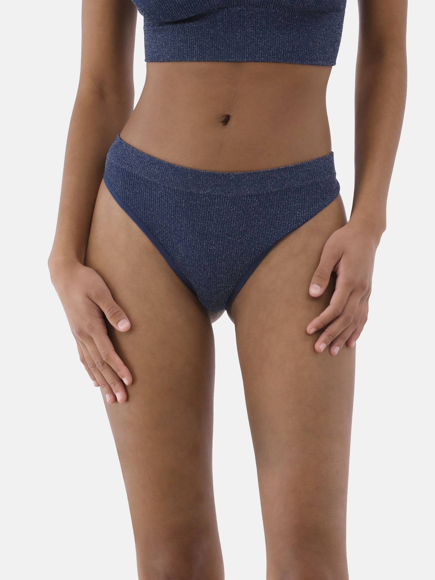 No Boundaries Lurex Thong, 2-Pack, Women's