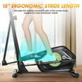 Elliptical Machine 8 Levels Elliptical Trainers with Heart Rate Sensor LCD Monitor Smooth Quiet